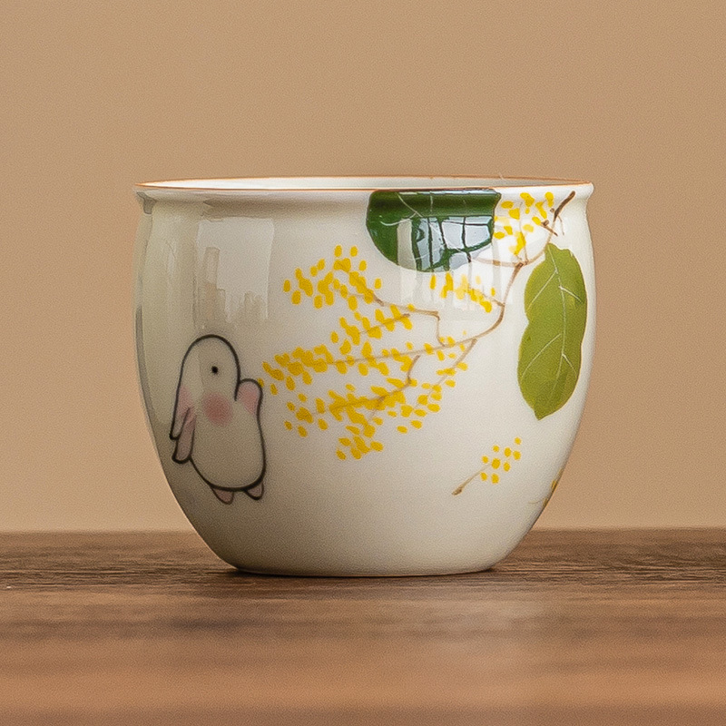 Cốc cốc cốc cốc cốc cốc cốc trà gốm sứ Trung Quốc cốc chủ nhân cốc trà Kung Fu cao cấp đơn