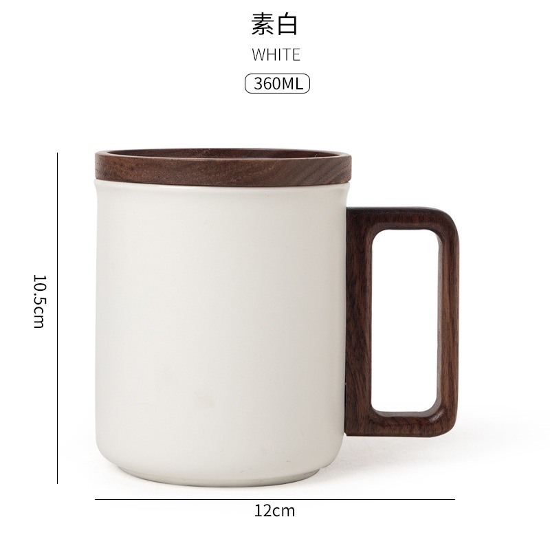 Cốc gốm sứ cốc uống trà cốc văn phòng đơn giản cốc nước tách trà cốc nước khắc logo quà tặng họ