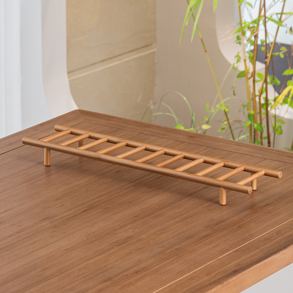 Từng bước nâng ly trà giá để bàn trà trang trí giá để ráo nước cao cấp phụ kiện Bộ trà Giá trưng bày