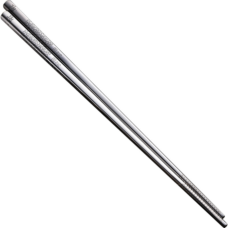 Đũa inox kháng khuẩn Đức chống trượt chống nấm mốc 304 gia dụng sắt bạc nhanh cao cấp 316 chịu nhiệt độ cao 10 đôi