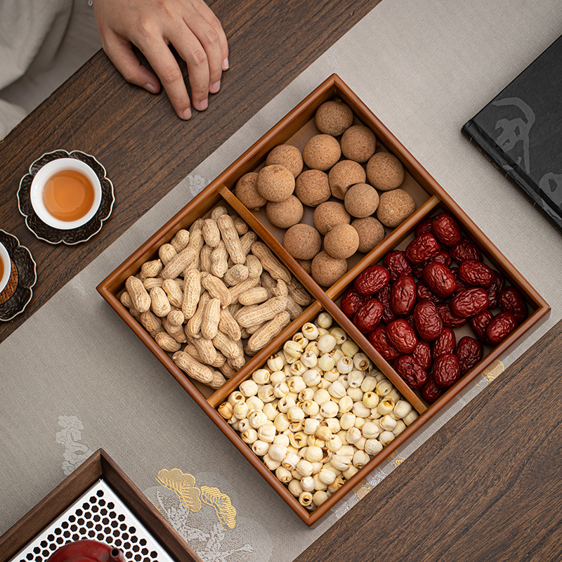 Khay đựng trái cây, khay đựng hạt gia dụng, khay đựng trà, trà chiều cầm tay cao cấp, khay đựng trà, khay đựng đồ phòng khách gia dụng