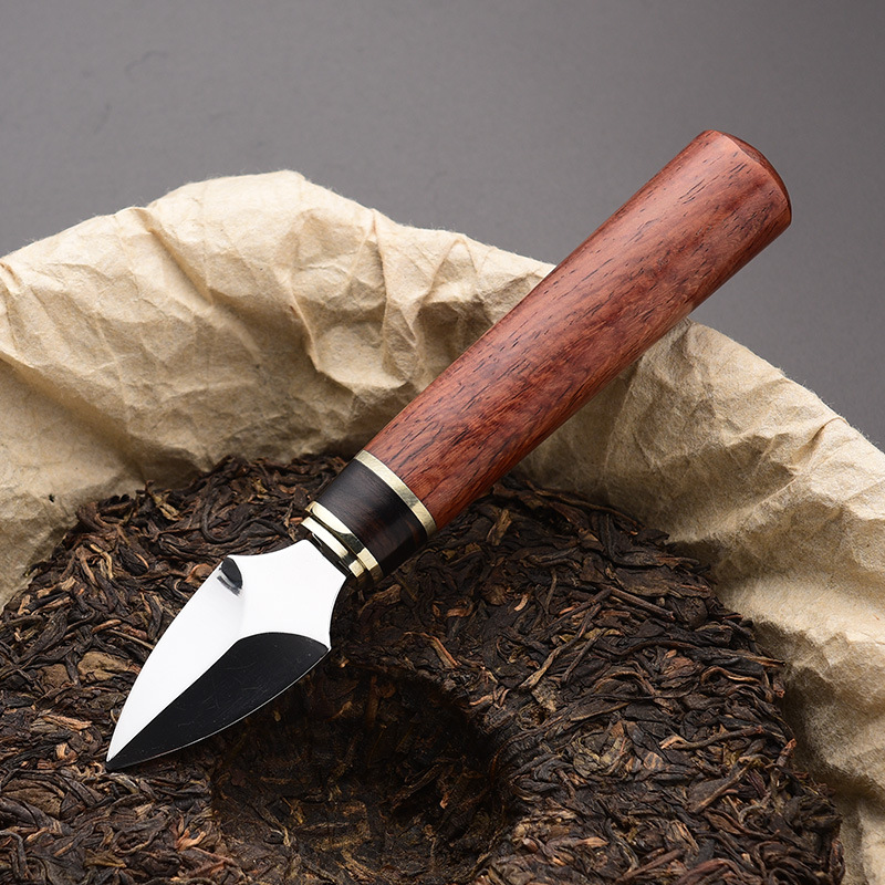 Dao trà Pu'er Dao Trà đen gỗ đàn hương Dao trà thép không gỉ Dao Trà Kim Trà hình nón Phụ Kiện Bộ trà