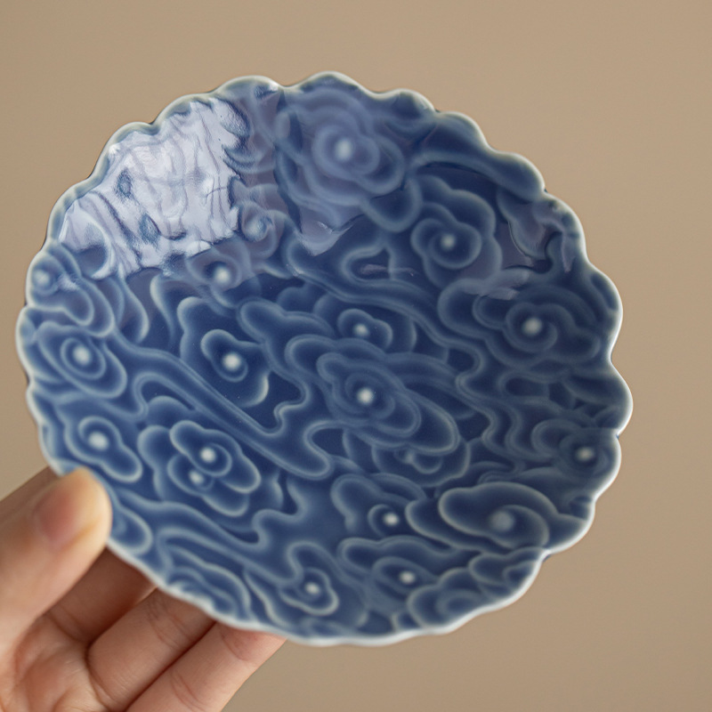 Yunjian Xiangyun Đĩa nhỏ Đĩa trà gốm sứ Trung Quốc Khay trái cây Trà chiều Dim Sum Món tráng miệng Đĩa đồ ăn nhẹ