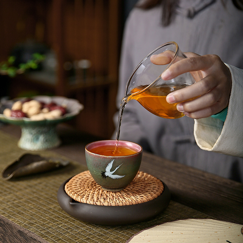 Cốc trà đặc biệt cho cá nhân tráng men thay đổi trong lò, cốc chủ sở hữu gốm đơn, cốc trà, Bộ trà Kung Fu, cốc trà nhỏ, cốc đơn