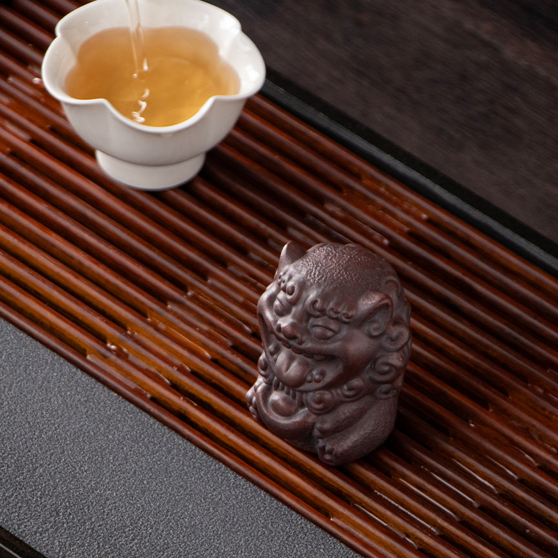 Đồ trang trí vật nuôi trà cóc vàng tử sa, đồ trang trí bàn trà có thể giữ trà cao cấp, đồ trang trí bàn trà, đồ trang trí bàn trà, bộ trà cóc may mắn cao cấp