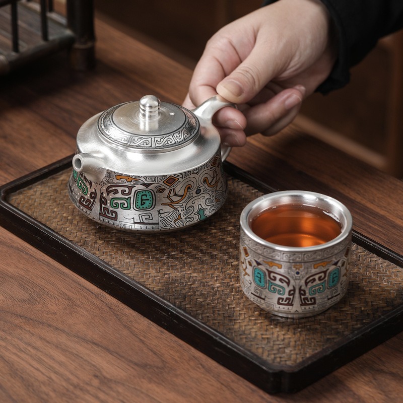 Bộ ấm trà Kung Fu du lịch xách tay 999 dụng