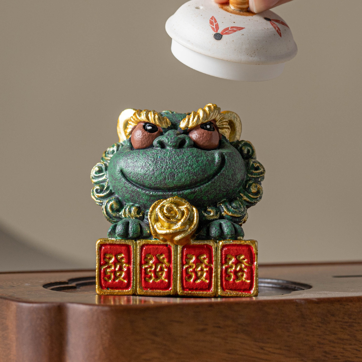 Đồ trang trí nhà bằng đá sa thạch xanh đồ trang trí nhỏ sáng tạo kiểu Trung Quốc