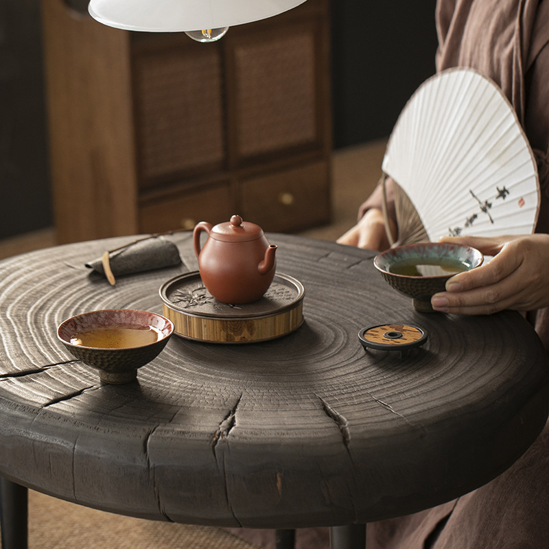 Lò nung thay đổi màu ngọc lam sáng màu xanh lá cây chủ nhân tách trà nhỏ thủ công Tách Trà Cá nhân Bộ trà Kung Fu trà gốm sứ