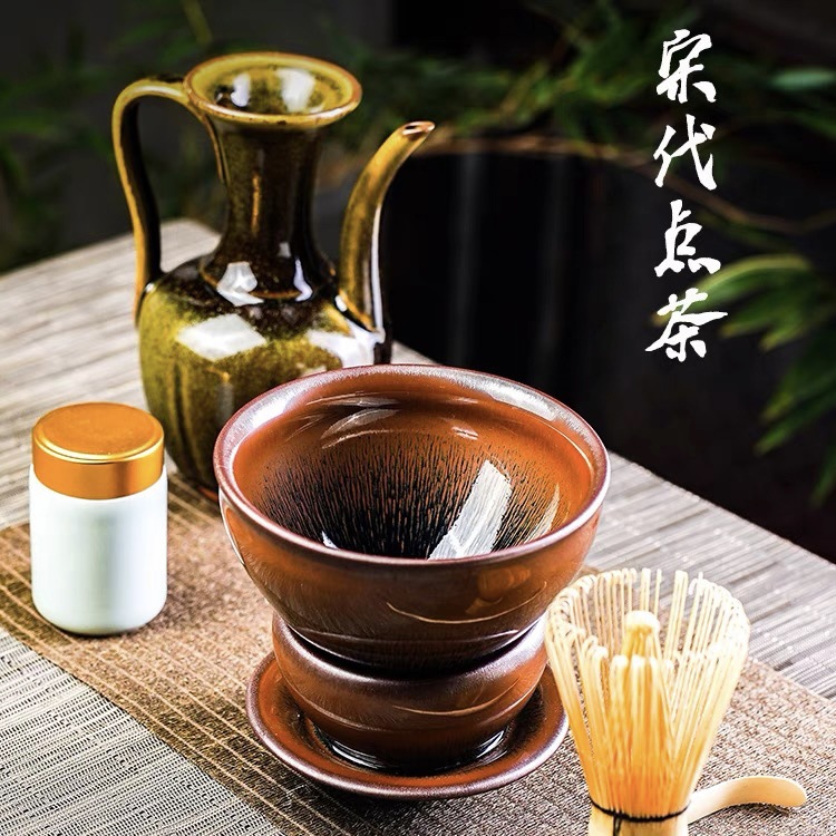 [Đặt tách trà] Jintu Hao Jianyang Jianzhan 12.5 Bộ dụng cụ đặt trà lớn thời Tống