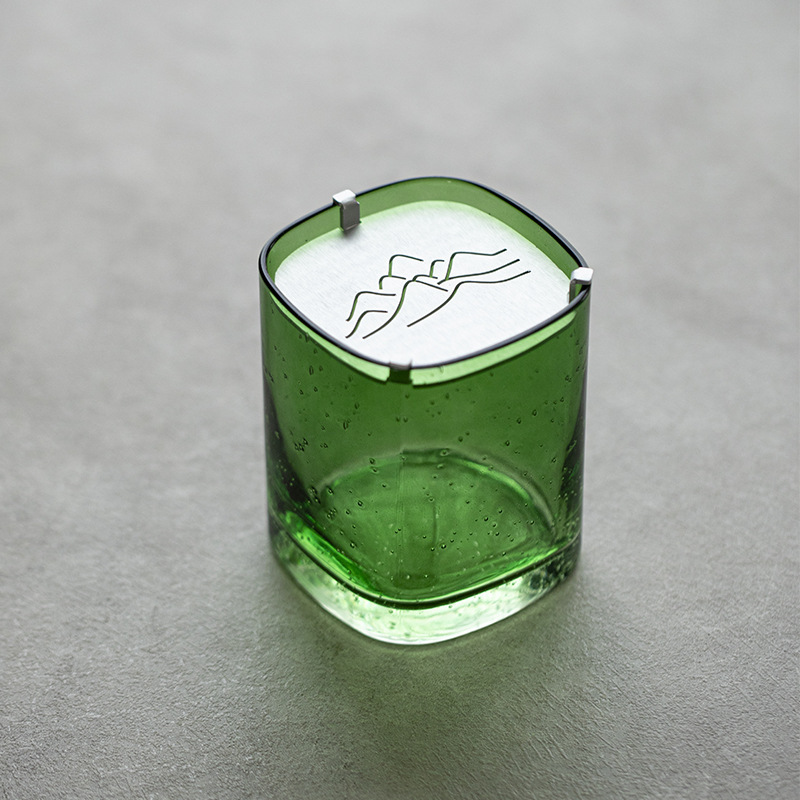 Treo bong bóng thủy tinh rửa trà xây dựng nước có nắp đậy ấm nước thủy tinh bàn trà bể nước thải thùng xỉ trà lọc trà