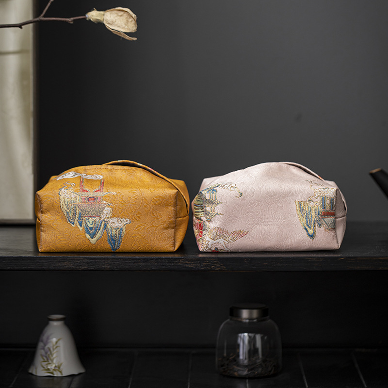 Ghế trà kiểu Trung Quốc không thấm nước sợi mây thơm lá cờ bàn khăn giấy kiểu Trung Quốc túi trà vải nghệ thuật đệm bàn trà thiền bàn trà bàn trà