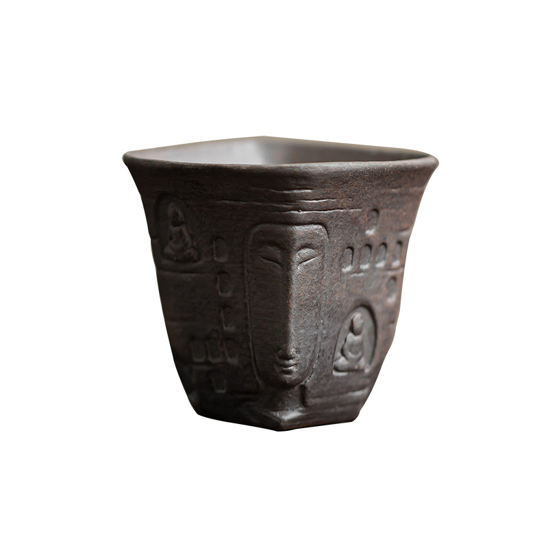 Cốc pha trà cổ thạch bùn Zen bóng cốc trà bộ trà kung fu cổ điển cốc đơn cốc chủ nhân cốc gốm sứ cốc trà cá nhân cốc nhỏ