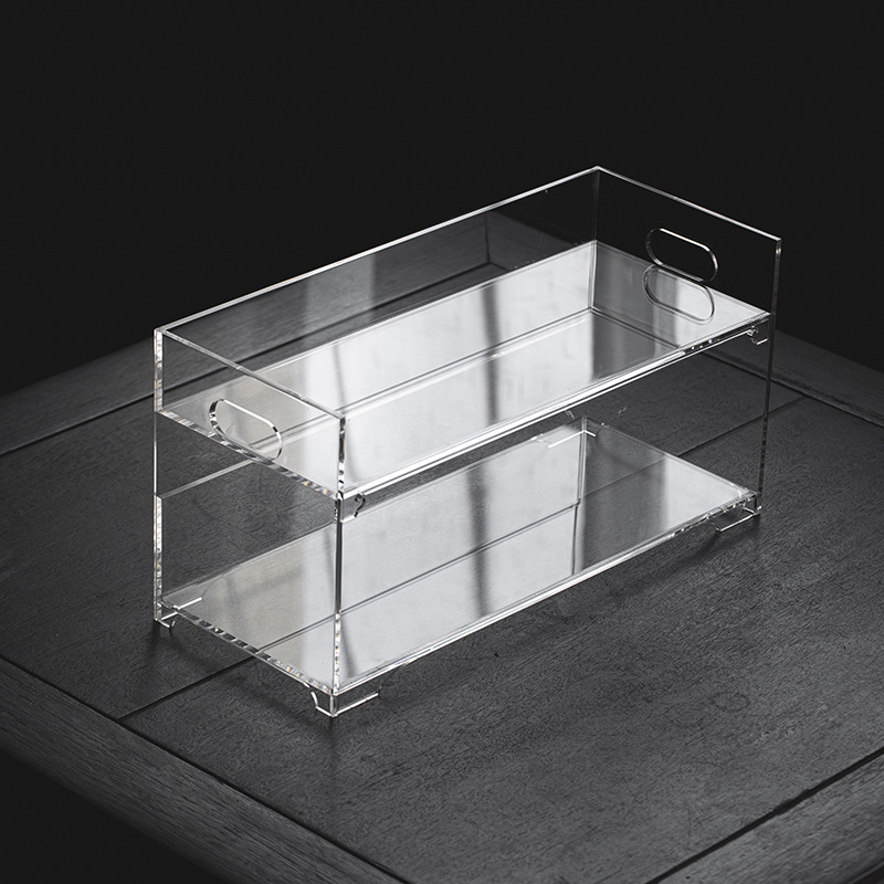 Hộp đựng trà acrylic bộ ấm trà giá để đồ đựng ấm trà giá trưng bày đồ trang trí nhà để bàn phòng khách