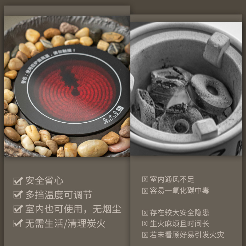 Bán buôn gốm thô bếp nấu trà bếp điện bếp nấu trà Bộ đồ nấu trà gốm sứ trong nhà cổ điển bếp nấu trà