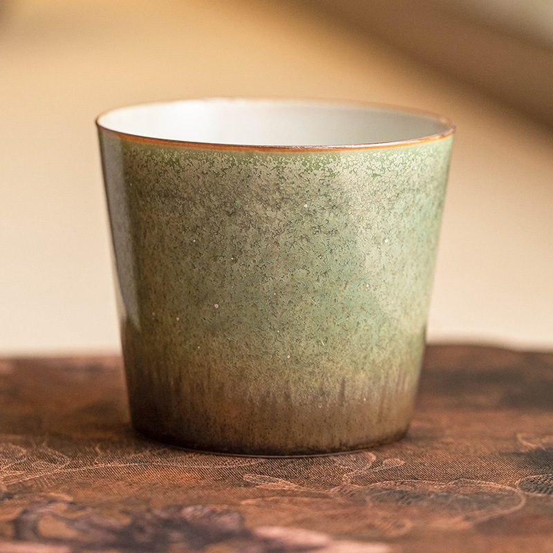 Cốc latte thay đổi lò nung cốc cà phê Yanran gốm sứ làm bằng tay bầu trời đầy sao xanh cốc cà phê gia dụng cốc tiện dụng cổ điển cốc trà