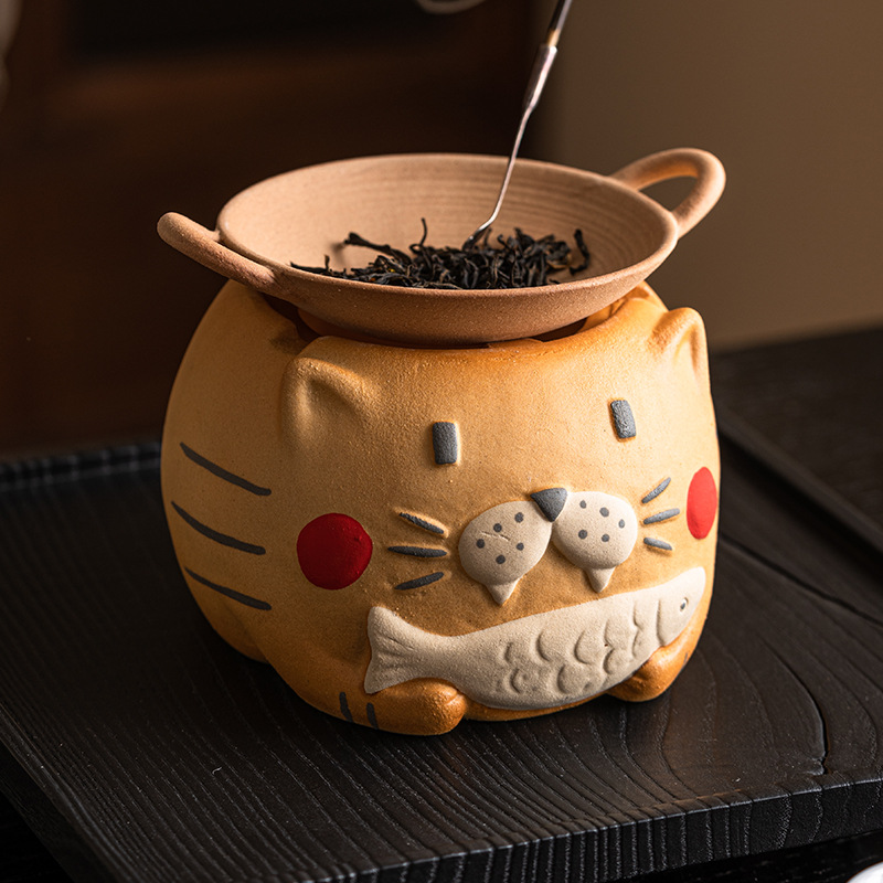 Bếp nấu trà, bếp nấu trà, bếp nấu trà bằng gốm thô, bếp nướng hương trà gia dụng trong nhà, bếp nấu trà, bếp nấu trà