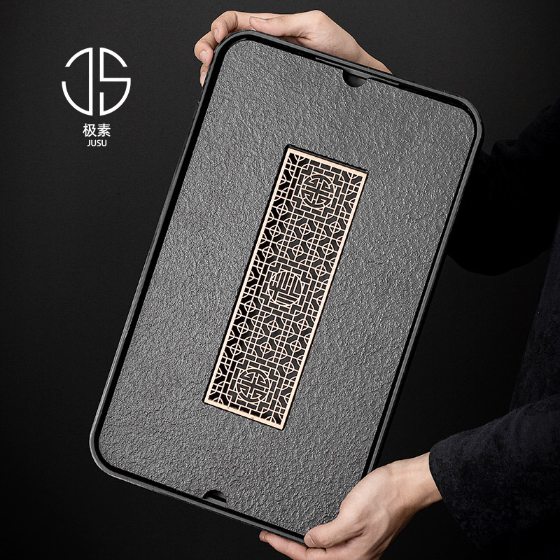 [Giảm giá thông quan đặc biệt] Bộ ấm trà, Khay trà, bàn pha khô Kung Fu gia dụng, khay đựng gốm sứ, khay nhỏ lưỡng dụng