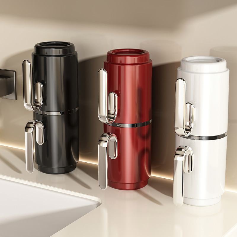 Bộ cốc vệ sinh du lịch, kem đánh răng cầm tay, hộp đựng bàn chải đánh răng, đồ vệ sinh cặp đôi, cốc đánh răng, cốc nước súc miệng, dụng cụ đánh răng