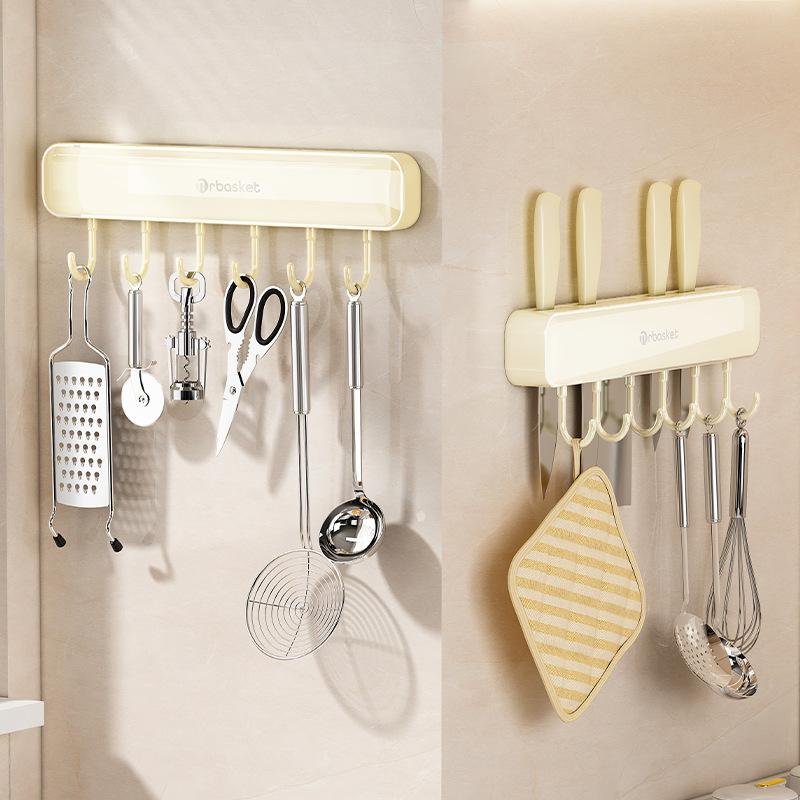 Giá đỡ dao treo tường đồ dùng nhà bếp gia dụng giá đỡ Dao móc dao một khối giá đựng dao làm bếp đa chức năng