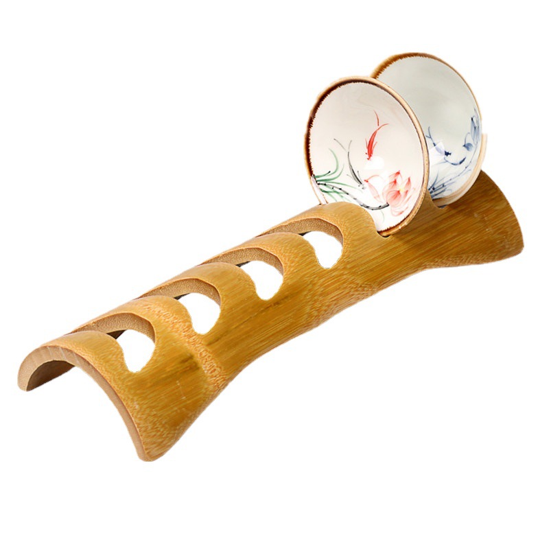 Kệ đựng cốc trà bằng tre, kệ đựng cốc trà, Giá treo cốc hội nghị gia đình, Giá đựng đồ dùng trà nhiều kiểu dáng, Giá đựng cốc trà