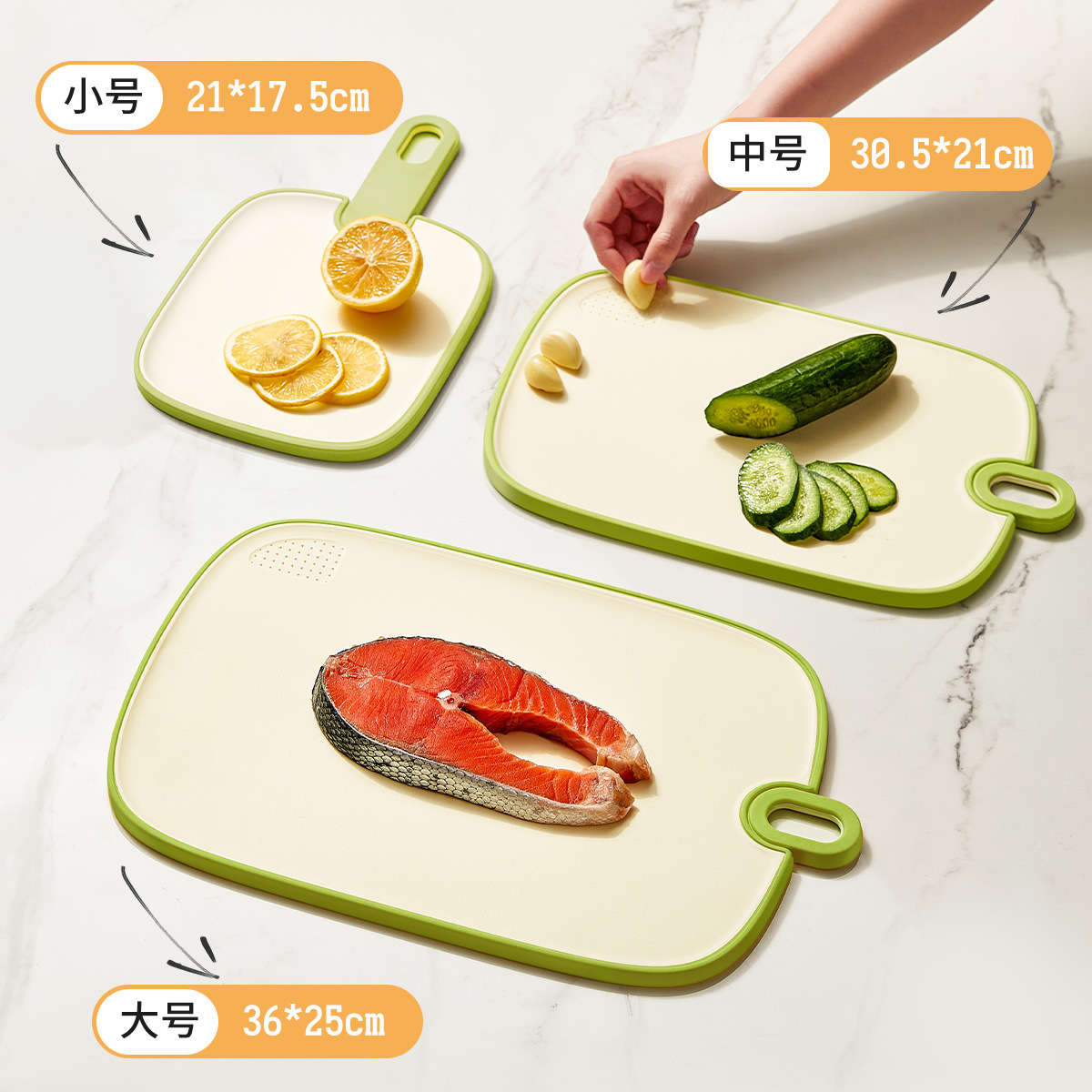 Thớt thớt gia dụng Thớt chống nấm mốc kháng khuẩn cho trẻ sơ sinh Thớt hai mặt cắt trái cây trong nhà bếp