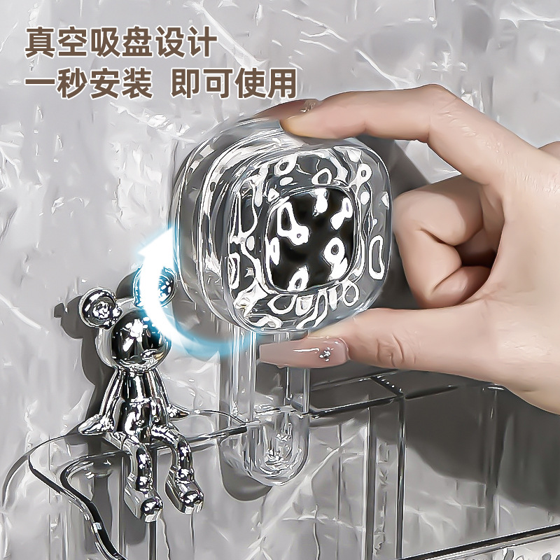 Cốc hút, khăn rửa mặt bỏ đi, hộp lưu trữ, treo tường, bồn tắm, bồn rửa, khăn lau mặt, giá để đồ đa chức năng