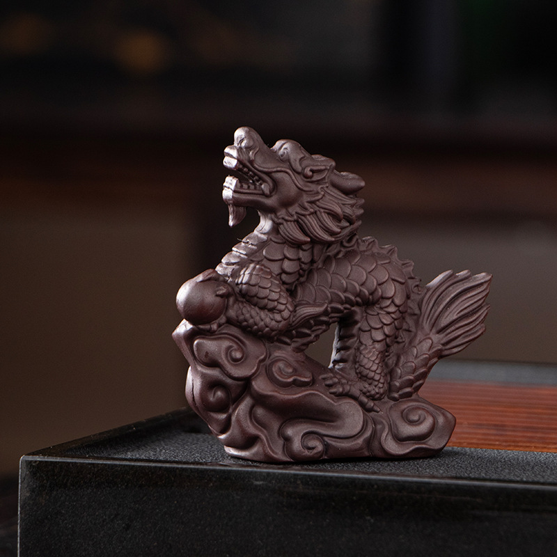 Đồ trang trí vật nuôi trà cóc vàng tử sa, đồ trang trí bàn trà có thể giữ trà cao cấp, đồ trang trí bàn trà, đồ trang trí bàn trà, bộ trà cóc may mắn cao cấp