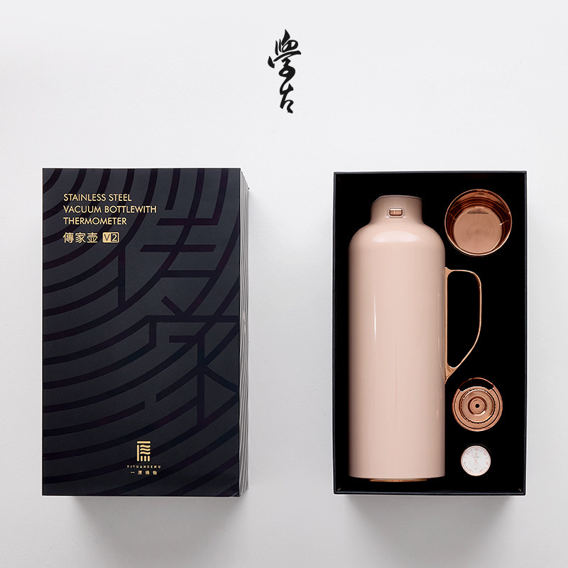 Học cổ | Ấm gia truyền Yiyuan · Trà sữa Ấm trà om vàng Ấm đun nước Ấm đun nước Bình giữ nhiệt gia đình 1.6L