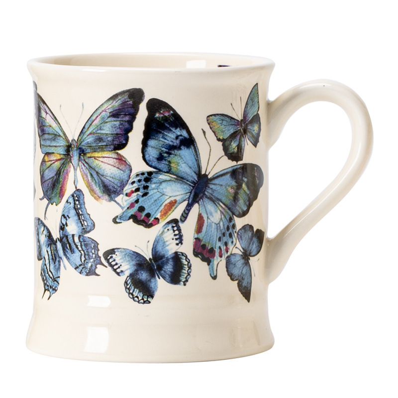 Cốc uống nước cổ điển kiểu Pháp cốc cà phê thích hợp cảm giác cao cấp cốc gốm sứ cốc ăn sáng gia dụng cốc cặp đôi