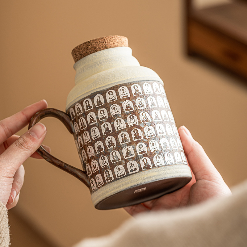 Cốc ấm tay Phật vạn tượng mạ bạc cốc ấm nhỏ gia dụng dụng dụng cụ trà Kung Fu Trung Quốc ấm trà nghẹt ấm đơn xưởng bán buôn