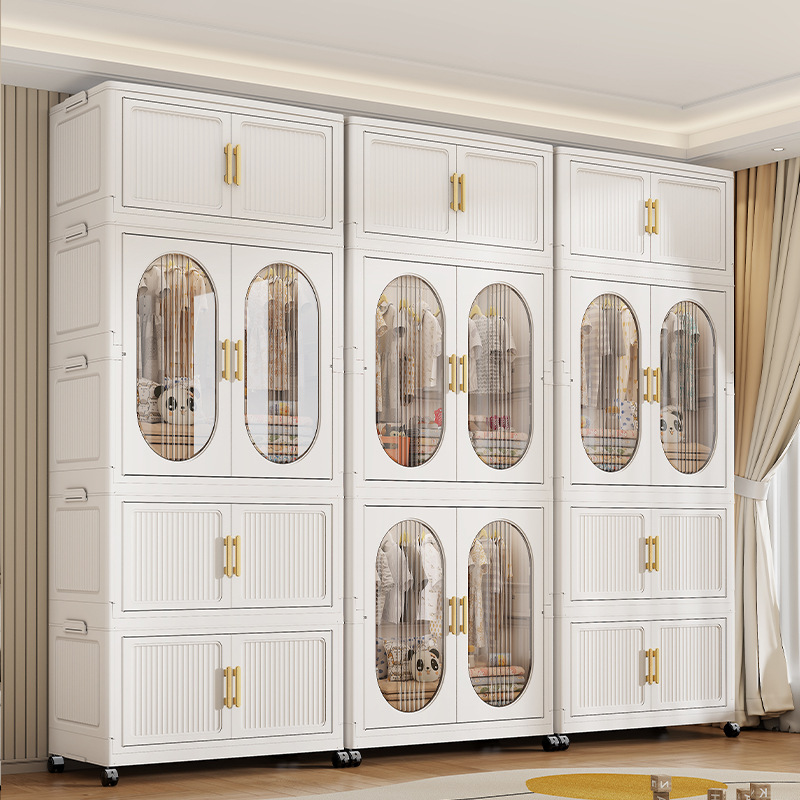 Tủ quần áo trẻ em không cần lắp đặt, tủ đựng quần áo gia đình, tủ đựng chăn, tủ quần áo trẻ em, tủ đựng quần áo học sinh tiểu học, tủ gấp