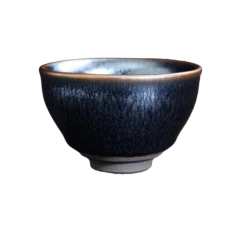 Di sản văn hóa phi vật thể Jianzhan Baihuazhan nhỏ miệng 6 cốc hộp quà bộ trà Kung Fu cỡ 7.3cm bộ cốc khách nhỏ