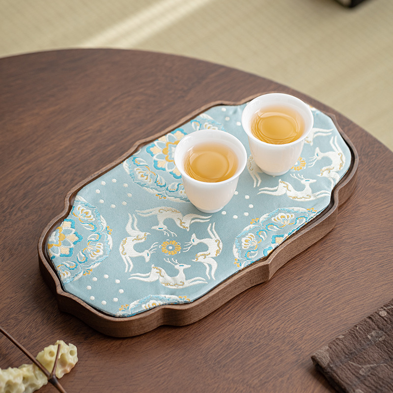 Bình cánh sen bằng gỗ đặc chọn lọc, bàn pha khô bằng gỗ óc chó, khay trà kiểu Nhật, khay trà, khay trà cổ điển