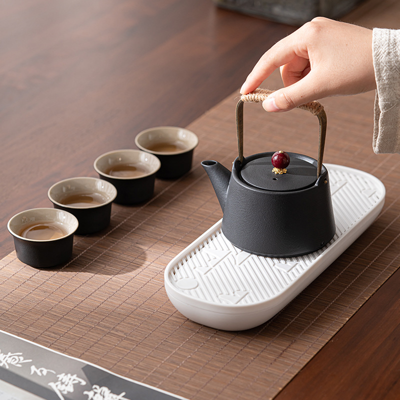 Bộ ấm trà du lịch Nhật Bản, cốc khách nhanh xách tay ngoài trời, một ấm bốn cốc, dụng cụ pha trà gốm sứ, bán buôn quà tặng