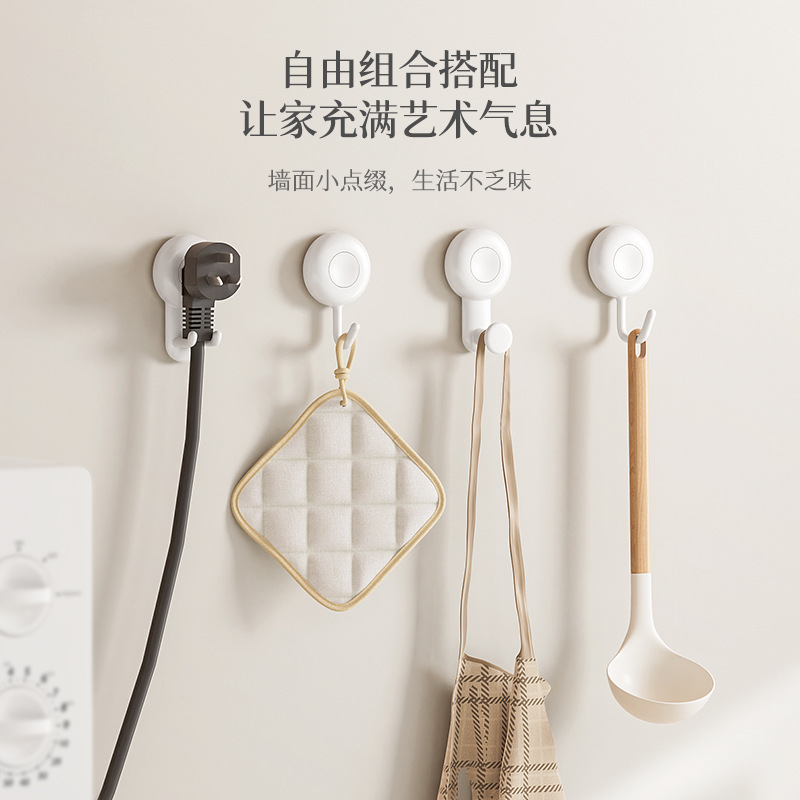 Móc xoay viscose chịu lực mạnh không cần đục lỗ dán nhà tắm nhà bếp dopamine móc dán liền mạch