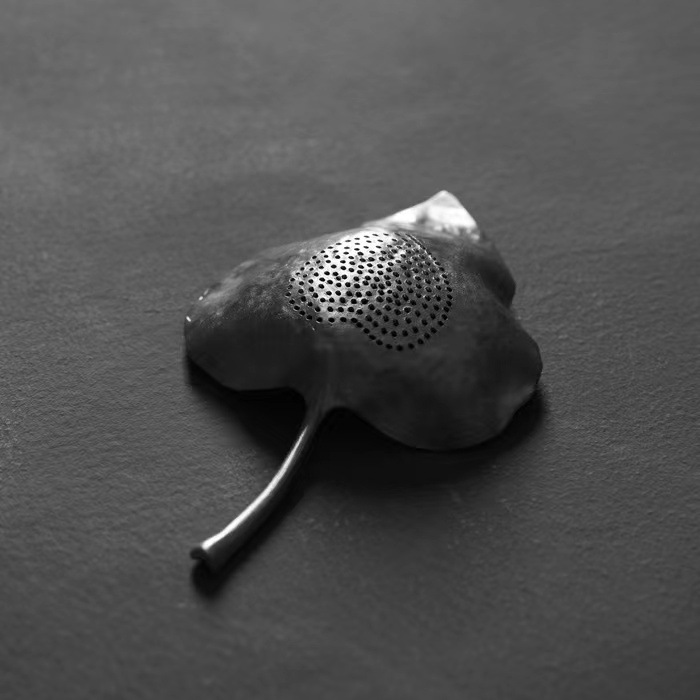 Lọc trà thiếc nguyên chất lọc trà Bộ Trà Lá cây cá tính sáng tạo lọc lọc lọc lọc trà lọc trà Kung Fu