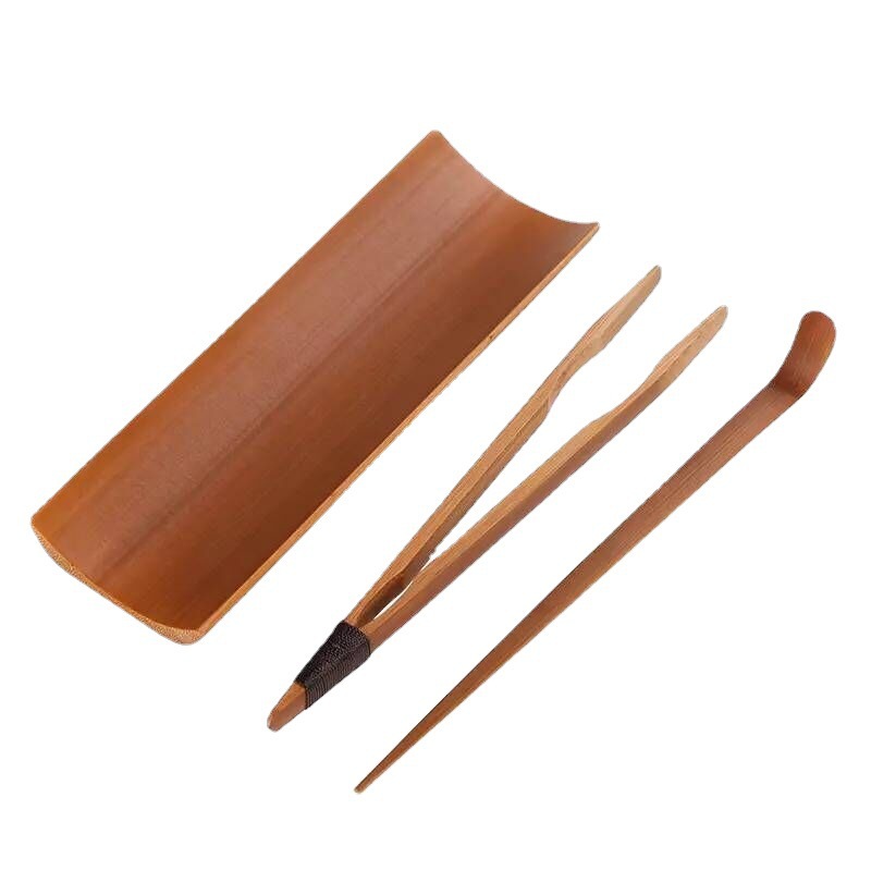 Trà tre cacbon hóa, kẹp trà, trà đạo sáu quý ông, bộ trà ba mảnh có cacbon hóa, nhà sản xuất bán buôn