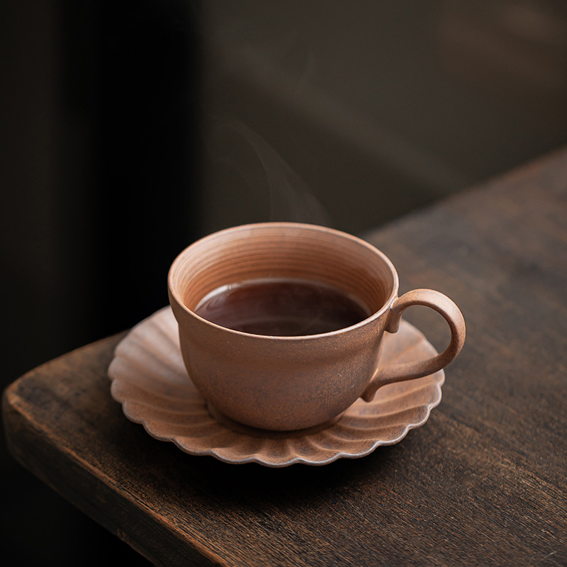 Khay bụng to bùn đá cũ cốc cà phê cốc trà chiều văn phòng gia dụng cốc trà cốc cốc cốc cốc uống trà cốc nước