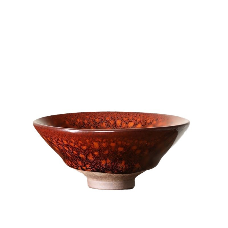 Bộ ấm chén trà Jianyang Jianyao Zhan Yanji Red Magpie Hat Cup Master Cup Hundred Family Cup, hộp quà tặng, men sứ