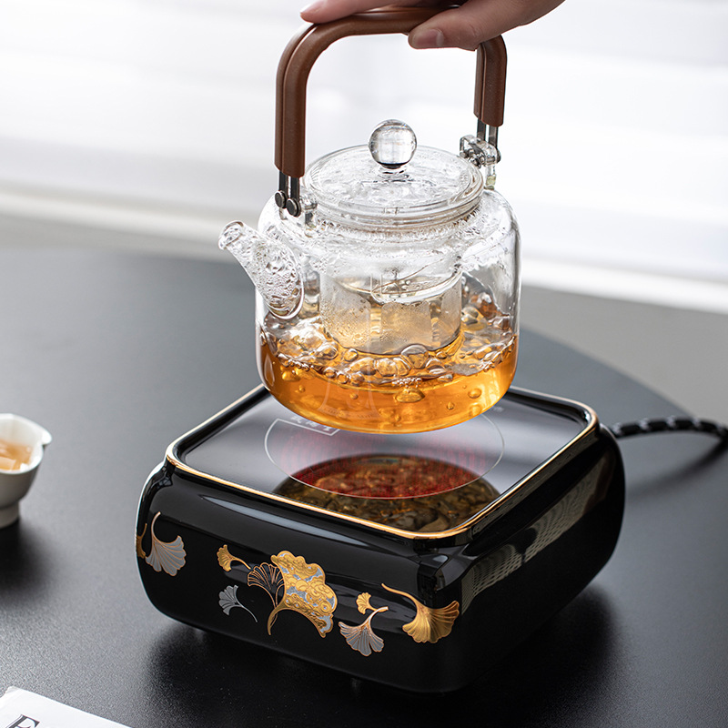 Dụng cụ pha trà bếp gốm điện thông minh ấm đun nước ấm đun nước ấm đun trà dung tích lớn bộ bếp đun trà điện cỡ nhỏ
