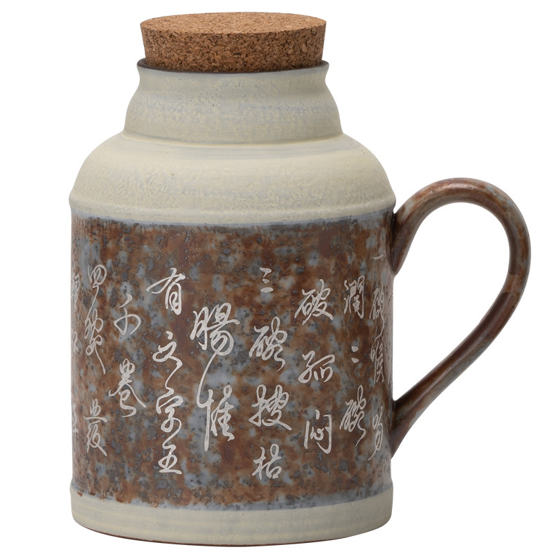 Cốc ấm tay mùa đông mạ bạc phong cách Trung Quốc cốc ấm tay nhỏ gia dụng dụng dụng cụ trà kungfu ấm trà nghẹt ấm đơn bán buôn