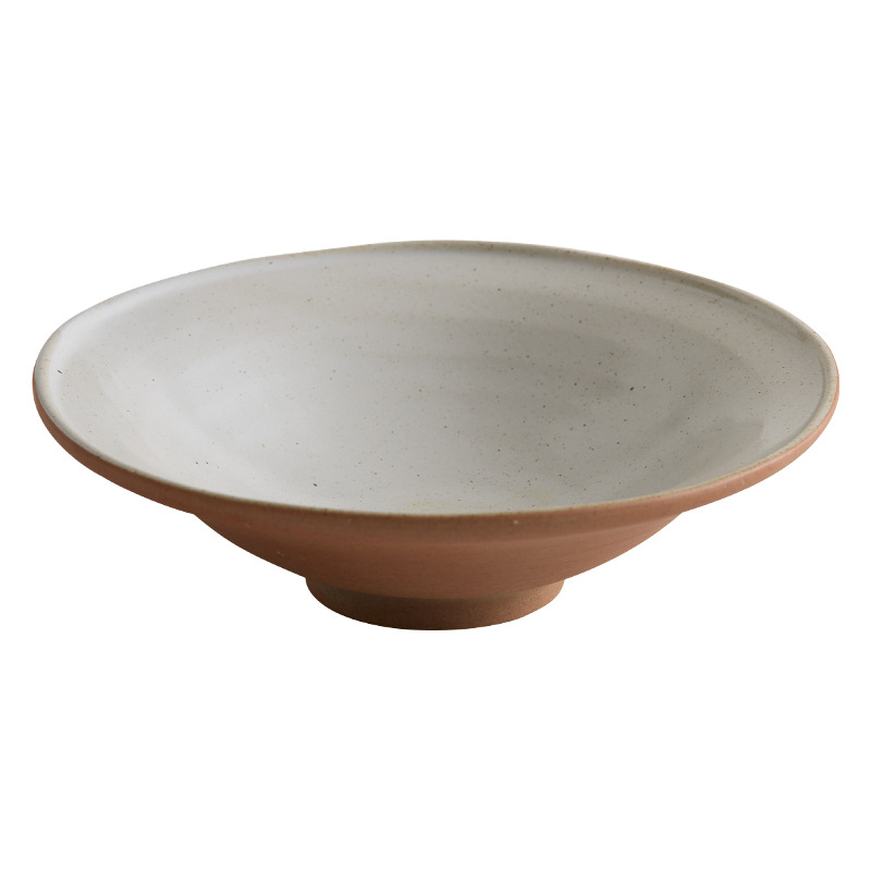 Bộ đồ ăn bằng gốm thô bát súp bát mì bát có ren độc đáo sáng tạo cá nhân bát bát canh gia dụng bát sứ lớn khách sạn