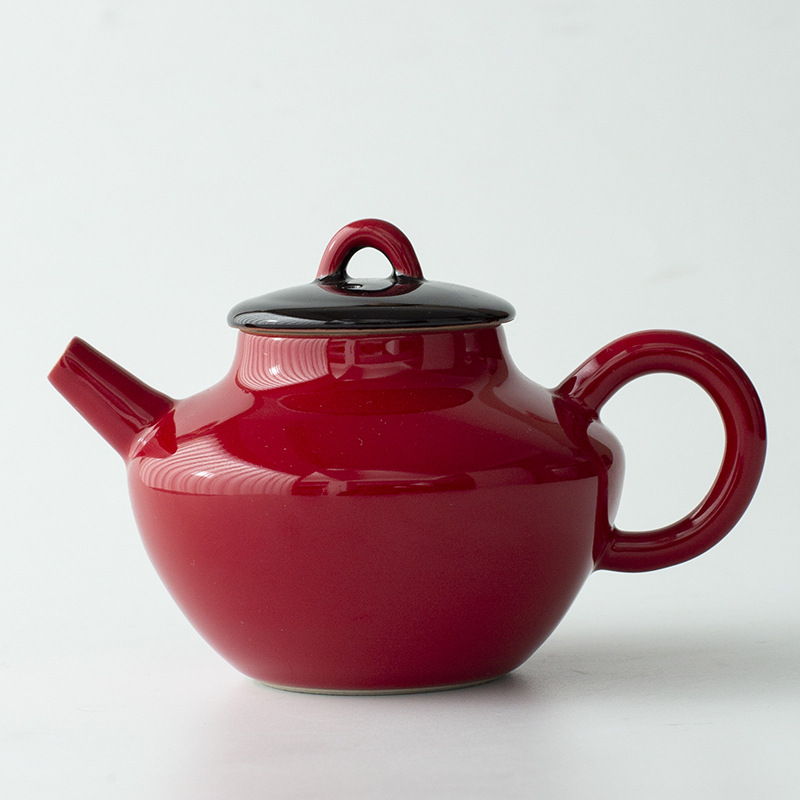 Bộ ấm trà Kung Fu màu đỏ Tử Cấm Thành Ấm trà nhỏ gia dụng Ấm trà Trung Quốc dùng cho một người Ấm pha trà cá nhân dành cho nữ Ấm đơn