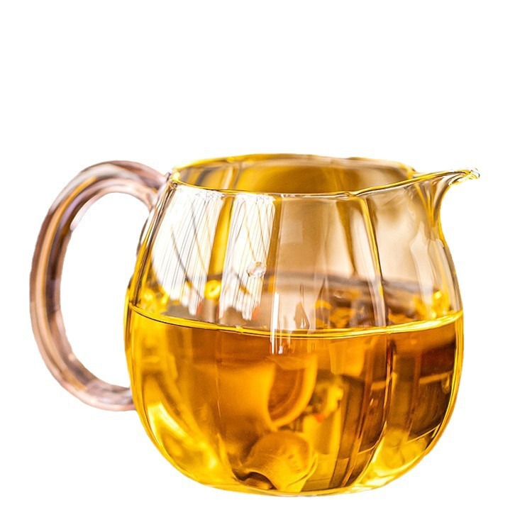 Cốc công bằng thủy tinh cao cấp trà biển thủ công cốc công cộng thủy tinh trong suốt cao cốc công cộng màu sáng tạo tách trà