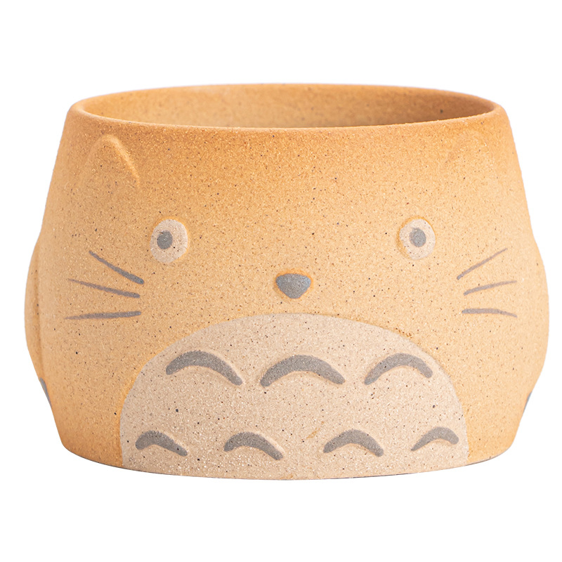 Cốc chủ nhân Totoro sáng tạo gốm sứ phong cách Nhật Bản cốc trà cốc đơn cốc uống trà gia dụng cốc trà cá nhân Cốc Trà Công Phu