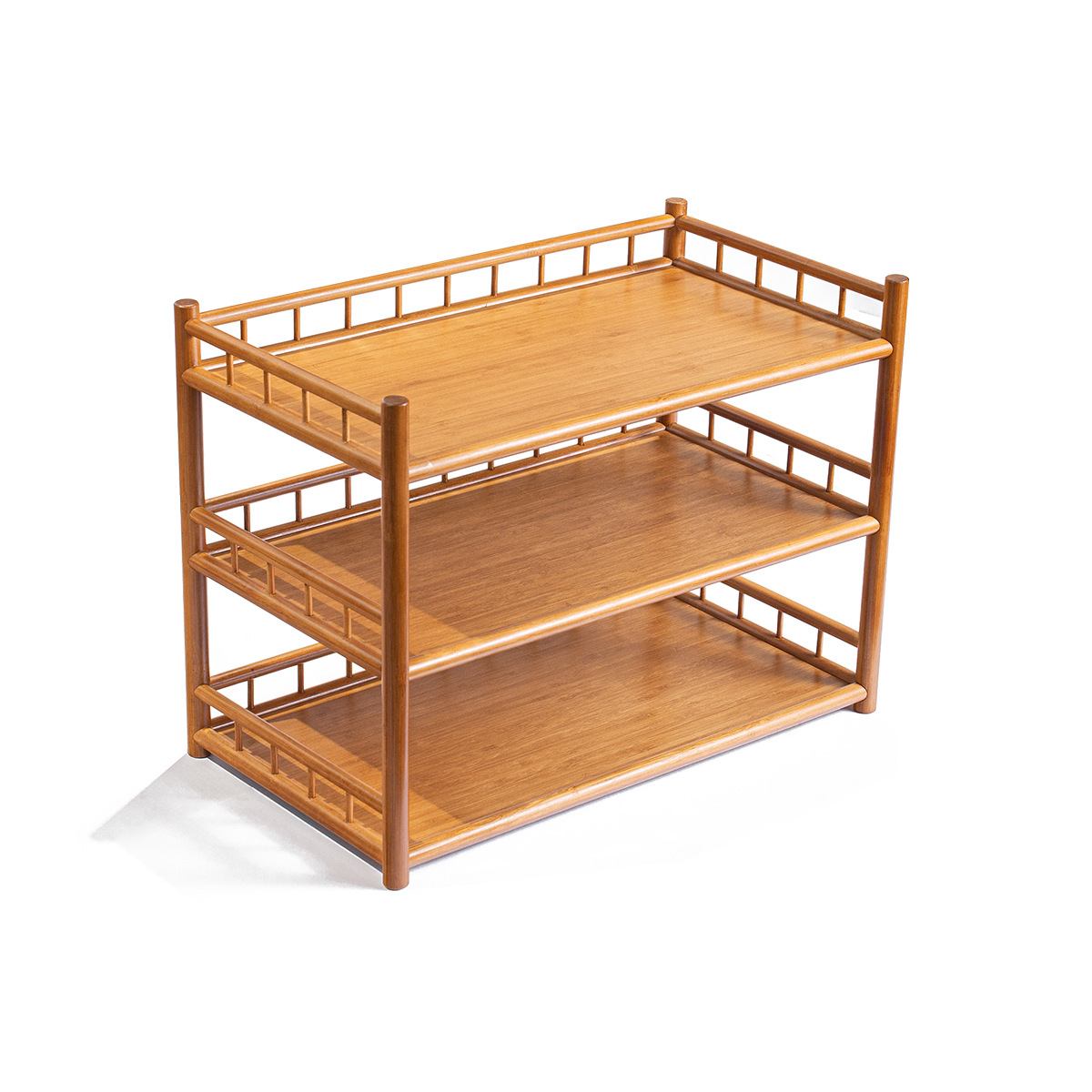 Bán buôn giá đỡ trà ba tầng bằng tre có hàng rào ấm trà để bàn ấm trà tử sa Giá đựng cốc trà giá đựng đồ Bộ trà