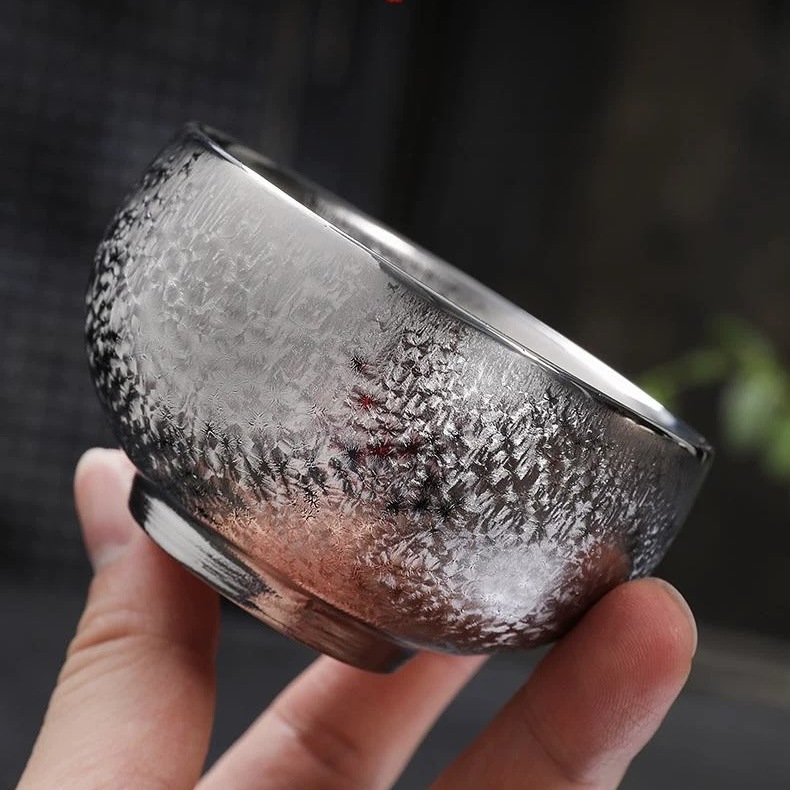 Cốc chủ nhân mạ bạc, tách trà dùng trực tiếp, tách trà gốm sứ, bộ trà, tách trà, tách trà cá nhân, tách trà gia dụng, tách vàng, tách đơn