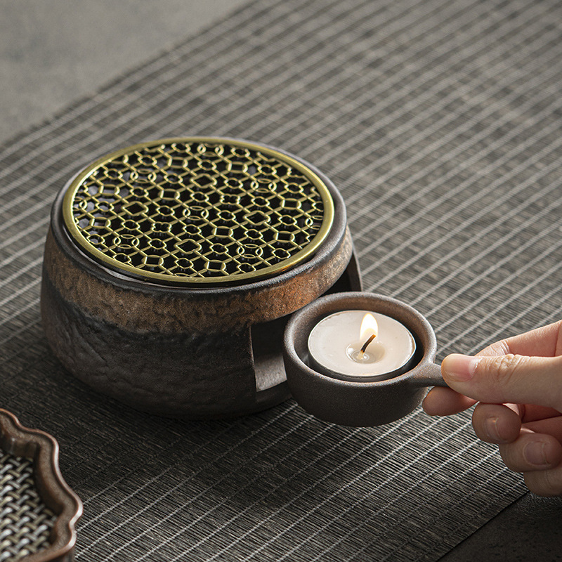 Bán buôn ngọn nến cổ điển sưởi ấm bếp đun trà cơ sở Thiết bị tăng hương vị bếp đun trà bếp nướng cam bếp đun trà nóng