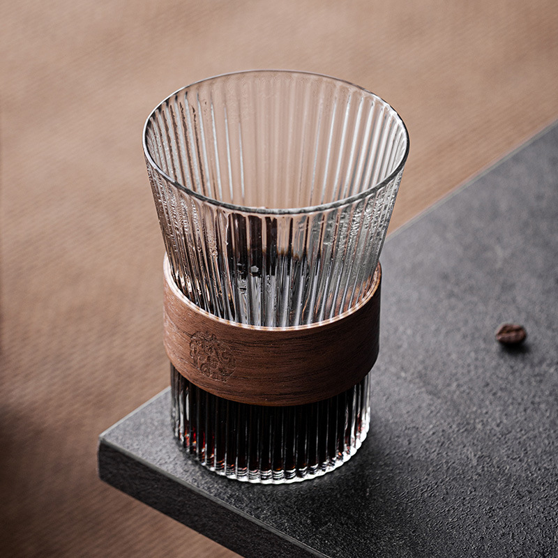 Cốc cà phê kiểu móc tai sang trọng cốc thủy tinh trong suốt chuyên dụng cốc nước gia dụng cốc trà cốc sữa giá trị cao cho trẻ em nam