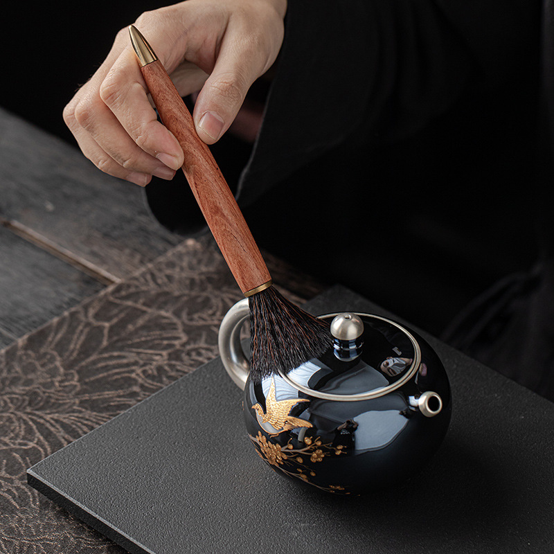 Bán buôn bộ bốn món trà, Bộ sáu quý ông, phụ kiện trà đạo, đồ trang trí nghệ thuật trà cao cấp gia dụng, thìa trà, bút trà